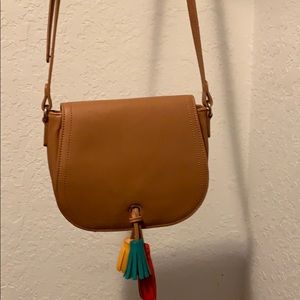 Brown crossbody purse